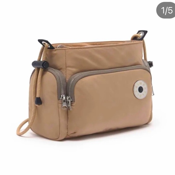 BIMBA Y LOLA Taupe Crossbody Bag Expandable Strap - Picture 2 of 16